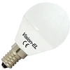 Image de Vision-EL 77465B Ampoule LED E14 Bulb P45 4W 6000°K, Aluminium/PC + Verre, 4 W, Dépoli