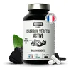 Image de Charbon Végétal Activé 2120 mg - Haute Capacité d'Absorption - Issu de Noix de Coco   Ballonnements, Ventre gonflé & Flatulences - 100% Naturel   Fabriqué en France - 120 Gélules - Nutrivie