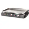 Image de Plancha Tonio - Plancha Lagoa 15 à 30 personnes - Gaz butane propane - Plaque de cuisson inox 5mm   Caisson Tout Inox   7800 W - Allumage piezzo électronique - Fabrication 100 % Française