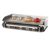 Image de Plancha Gaz Tonio Trio 3 Feux Tout Inox Caisson et Plaque Inox
