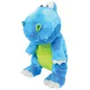 Image de Pelucho - Bouillotte Peluche Dinosaure bleue - Bien-Être, Chaleur et Douceur - Micro-Ondable - Grains de Blé et Fleurs de Lavande - Fabriquée en France