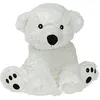Image de Pelucho - Bouillotte Peluche Ours polaire - Bien-Être, Chaleur et Douceur - Micro-Ondable - Grains de Blé et Fleurs de Lavande - Fabriquée en France