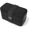 Image de monbento - Bento box MB Original Onyx - Boîte Repas à Compartiments - Lunch box Hermétique 2 étages - Idéal pour Travail/Ecole - Sans BPA - Durable et Sûr - Made In France - Noir