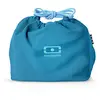 Image de monbento - Lunch Bag MB Pochette M Denim - Sac à Lunch Box Polyester - Idéal pour Contenir Bento Box MB Original ou MB Tresor avec Bouteille MB Positive - Bleu