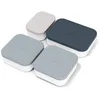 Image de MONBENTO - 4x Petites Boîtes Repas Hermétiques avec Couvercle MB Extra / Compartiments pour Bento Box MB Original - Idéal pour le Travail/Ecole - sans BPA - Durable et Sûr - Gris, Blanc, Bleu