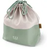 Image de monbento - Lunch Bag MB Pochette L Natural - Sac à Lunch Box Polyester - Idéal pour Contenir Bento Box MB Square, MB Original ou MB Tresor avec Bouteille MB Positive - Vert