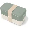 Image de monbento - MB Original bento box verte Natural Green Made in France - Lunch box hermétique 2 étages - Boîte repas idéale pour le travail/école - sans BPA - durable et sûre