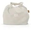Image de monbento - Lunch Bag MB Pochette M Natural Cream - Sac à Lunch Box Polyester et Coton - Idéal pour contenir Bento Box MB Original ou MB Tresor - Beige Crème