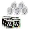 Image de Lampescoenergie Lot de 10 Spot led encastrable complete orientable blanc avec ampoule gu10 230v eq. 50w