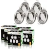 Image de LampesEcoEnergie Lot de 50 spot led encastrable orientable alu brossé avec ampoule gu10 230v eq. 50w