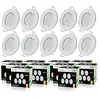 Image de LampesEcoEnergie Lot de 10 Spot led complete ronde fixe eq. 50w blanc chaud