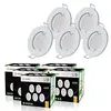Image de LampesEcoEnergie Lot de 20 Spot Led Encastrable complete ronde fixe eq. 50w blanc neutre