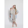 Image de Sling Écharpe Tissée Sans Noeud - Or Blanc - Porte-Bébé Physiologique - Viscose - De la Naissance à 14kg - Taille Unique