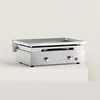 Image de Plancha gaz Créative 2 feux inox Inox Massif brillant lisse 6mm d'épaisseur Plaque de cuisson de 60 x 40 cm Puissance de 7,2 kw avec 2 brûleurs en U Inox