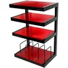 Image de Norstone Ils Hi-FI Housse de Vinyle Hi-FI avec Support pour disques, Rouge