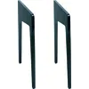 Image de Pieds d'enceintes La Boite Concept Pieds Noir laqué pour station HiFi LD120 / LD130