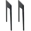 Image de La Boite Concept LD120 / LD130 Noir Mat - Pieds pour Station HiFi (la paire)