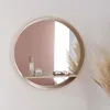 Image de Miroir Rond avec Étagère Bois D60 cm OBLO