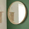 Image de Miroir Rond Design en Bois D80 cm VALI