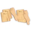 Image de Accessoires raclette pour 4 personnes - LITTLE BALANCE - Set 4 spatules + 4 planchettes bois