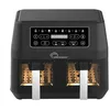 Image de Friteuse diététique - LITTLE BALANCE - 8765 - Crousty light duo - 9 L - 2460 W - 9 programmes - Noir, 2 Compartiments