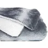 Image de mello   Plaid Polaire 130x150, Plaid Fourrure Réversible et Confortable, Couverture Polaire Haute Qualité, Couverture Chaude Canapé, Couvre Lit, Argent