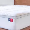 Image de Surmatelas 140 x 190 - Mello, Duo 8cm Mémoire de Forme, Qualité Hôtellerie, Housse Coton matelassée Lavable, Confort Moelleux et Respirant, Haute densité, Fabriqué en France