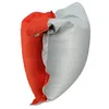 Image de Shelto Pouf Géant Tissu Mesh3D Bicolore Gris Cloud/Orange - 125 x 175 cm - Polyester - Flottant - Housse Lavable - Fabriqué en France