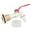 Image de Multicuves - Passe paroi laiton mâle 1'' - femelle 3/4'' avec robinet laiton ECO