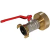 Image de Multicuves - Raccord S60X6 laiton - Vanne 1/4 de tour laiton et raccord express
