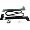 Image de Jardiaffaires Kit Lames avec Supports et Courroie Castel Garden 122cm éjection arrière