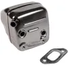Image de Jardiaffaires Pot d'échappement avec Joint pour tronçonneuse Jonsered CS2156 et CS2159
