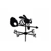 Image de Girouette abeille et sa ruche en fer forgé petit modèle
