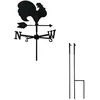 Image de Girouette Coq petit modèle + Mât à planter