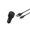 Image de GREEN_E Kit chargeur voiture 17W 2USB A + Cable micro USB - 13m