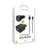Image de GREEN_E Kit 2USB fastcharge car + secteur + Cable type C - 13m - Blanc