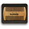 Image de Peigne à Barbe et Cheveux 2-en-1 pour homme de Monsieur BARBIER | En bois de Santal brut 100% naturel | Dans sa boîte en métallique | Format de poche et voyage | Pour un soin et un entretien premium