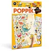 Image de POPPIK 1841201 - Poster créatif Dinosaure avec Autocollants Amovibles - Kit d'autocollants pour Bricolage - pour Enfants à partir de 3 Ans - 46 x 68 cm