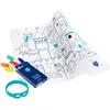 Image de SUPER PETIT - Jeu éducatif - Set éducatif Chateau Fort - coloriage thème château- 5 Feutres Et Bracelet Fournis - Facile à Nettoyer - Réutilisable - Antibactérien - À Partir De 3 Ans
