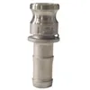 Image de Raccord camlock male - embout cannelé en aluminium - Type E - Ø A: 1/2'' | Ø B: 13-15mm