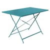Image de sweeek - Table de Jardin bistrot rectangulaire Pliable métal 110 x 70cm. 4 Places