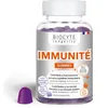 Image de BIOCYTE Immunité Gummies - Complément Alimentaire Défenses Immunitaires - A base de Vitamine D, Vitamine C, Zinc, Echinacée, Sureau Noir et Propolis - 60 Gummies - Programme 1 Mois