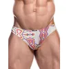 Image de CUT4MEN Bikini A Motif Aztec Blanc/Violet/Rouge Renaissance C4M01