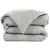 Image de CDaffaires Housse de Couette Double Gaze de Coton 260 x 240 cm Gris Clair