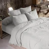 Image de L'Effet Papillon - Housse de couette Gaze de Coton Gaïa Nuage gris 240x220 cm