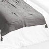 Image de L'Effet Papillon - Édredon Gaze de Coton Gaïa Granit anthracite - 150x150 cm OS
