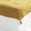 Image de L'Effet Papillon - Bout de lit Gaze de Coton Gaïa Safran jaune - 90x200 cm OS
