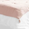 Image de My Home Collection - Bout de lit 100% Gaze de Coton Guimauve rose - 90x200 cm OS