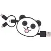 Image de Câble trio YELLO KOKO USB vers USB-C/Micro/Ligthning 1M Panda
