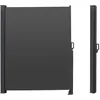 Image de Canopée Store Latéral Extérieur 160 x 300 cm - Paravent Rétractable en Aluminium - Brise-Vue Balcon Terrasse Jardin - Gris Anthracite